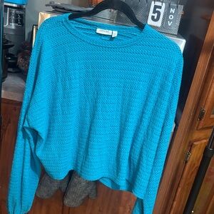 Elegant Teal Crew Neck Sweater brand new ! No tags. But never wore